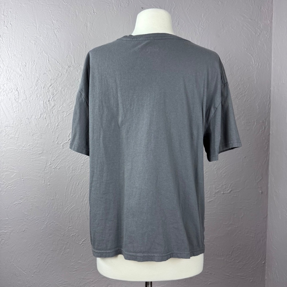 XL Grey Rolling Stones Tshirt 100% cotton 2023 70s rock Band tee distressed logo - Picture 4 of 6